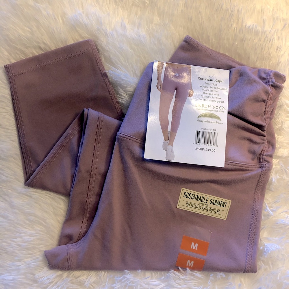 Earth Yoga Cross Waist Capri